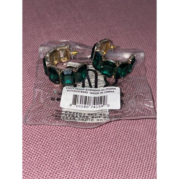 8 Other Reasons Envy Hoop in Gold & Green One Size Womens - Picture 4 of 6